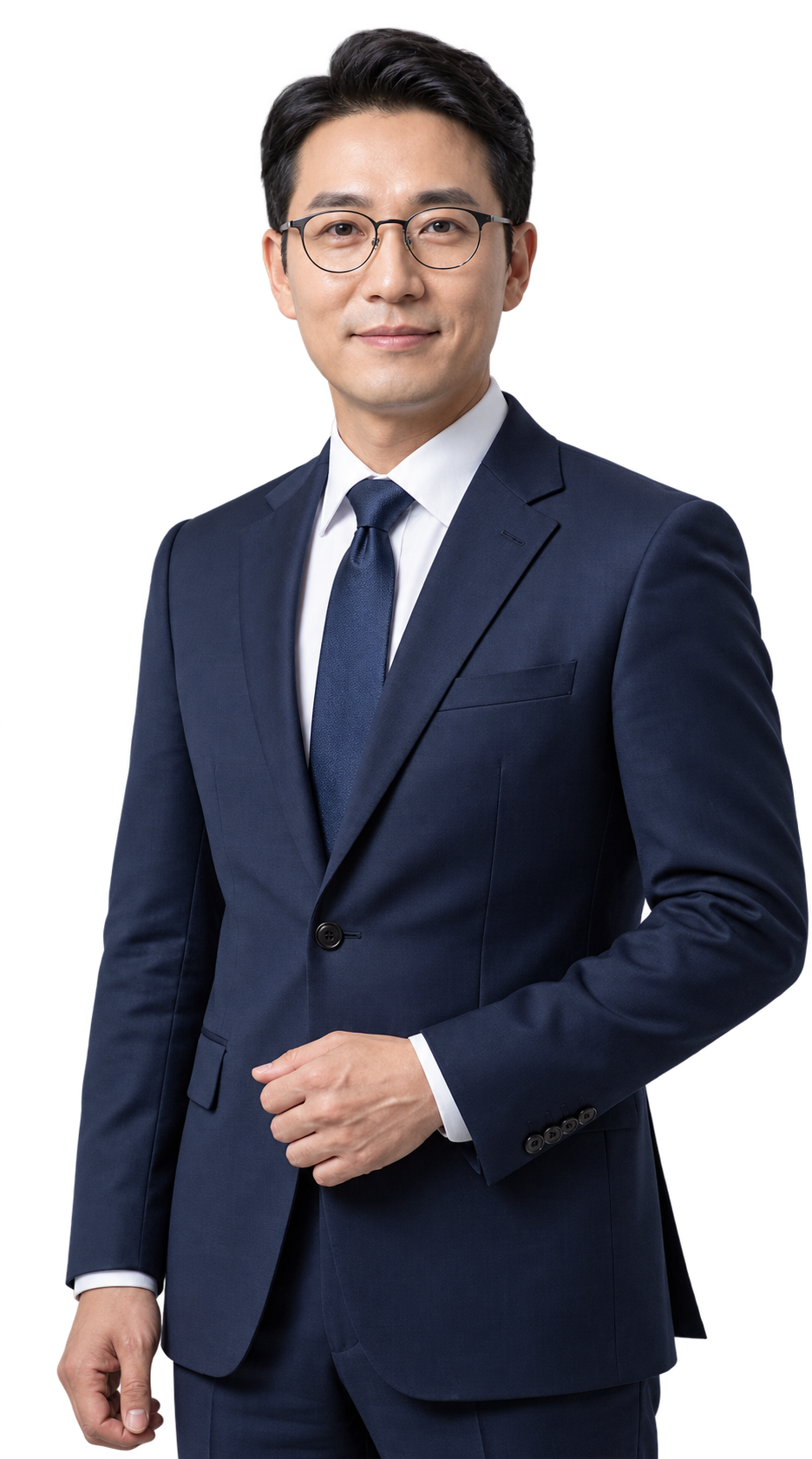 투명 배경의 전문 기업인 초상